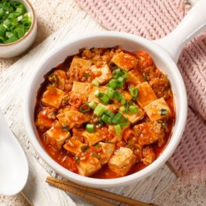 Korean style spicy tofu